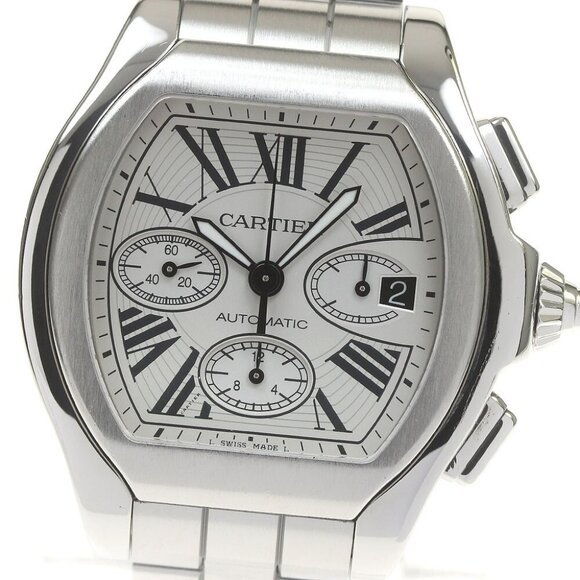 CARTIER Roadster S W6206019 Chronograph Silver Dial Automatic Men's Watch_837138 - Picture 1 of 6